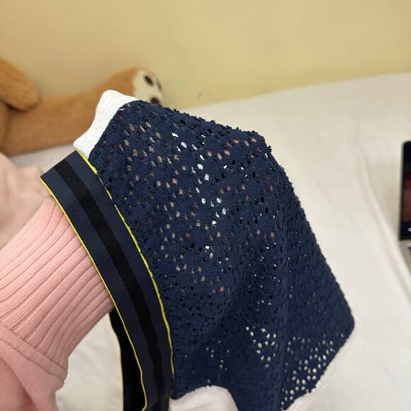 Free People Intimately Slam Dunk Top Size Medium Blue White - Picture 9 of 9